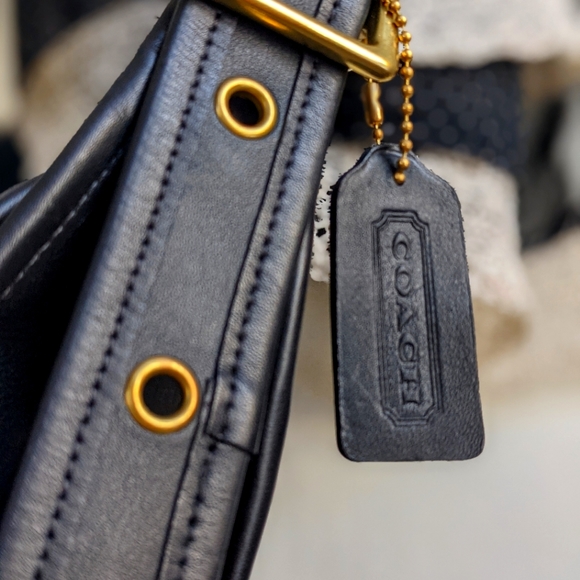 ******SOLD*****NWT Coach Patricia Legacy Flap Crossbody Shoulder Bag Black. - Picture 7 of 13